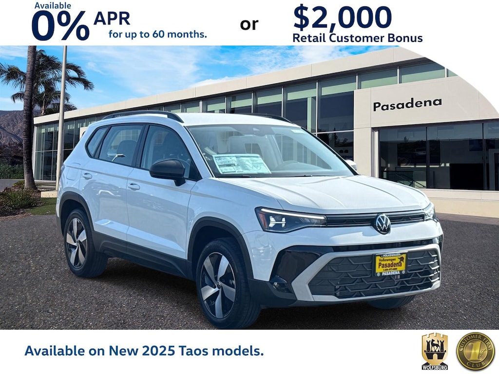 New 2025 Volkswagen Taos S 4MOTION Sport Utility