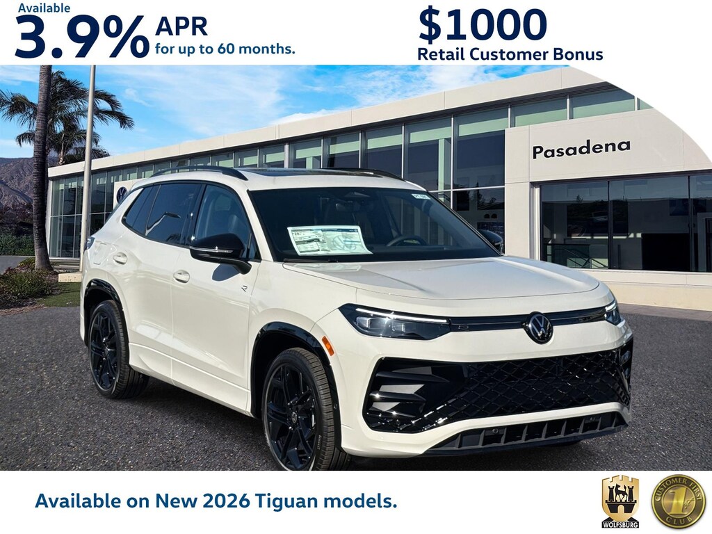 New 2026 Volkswagen Tiguan 2.0T SE R-Line Black Sport Utility