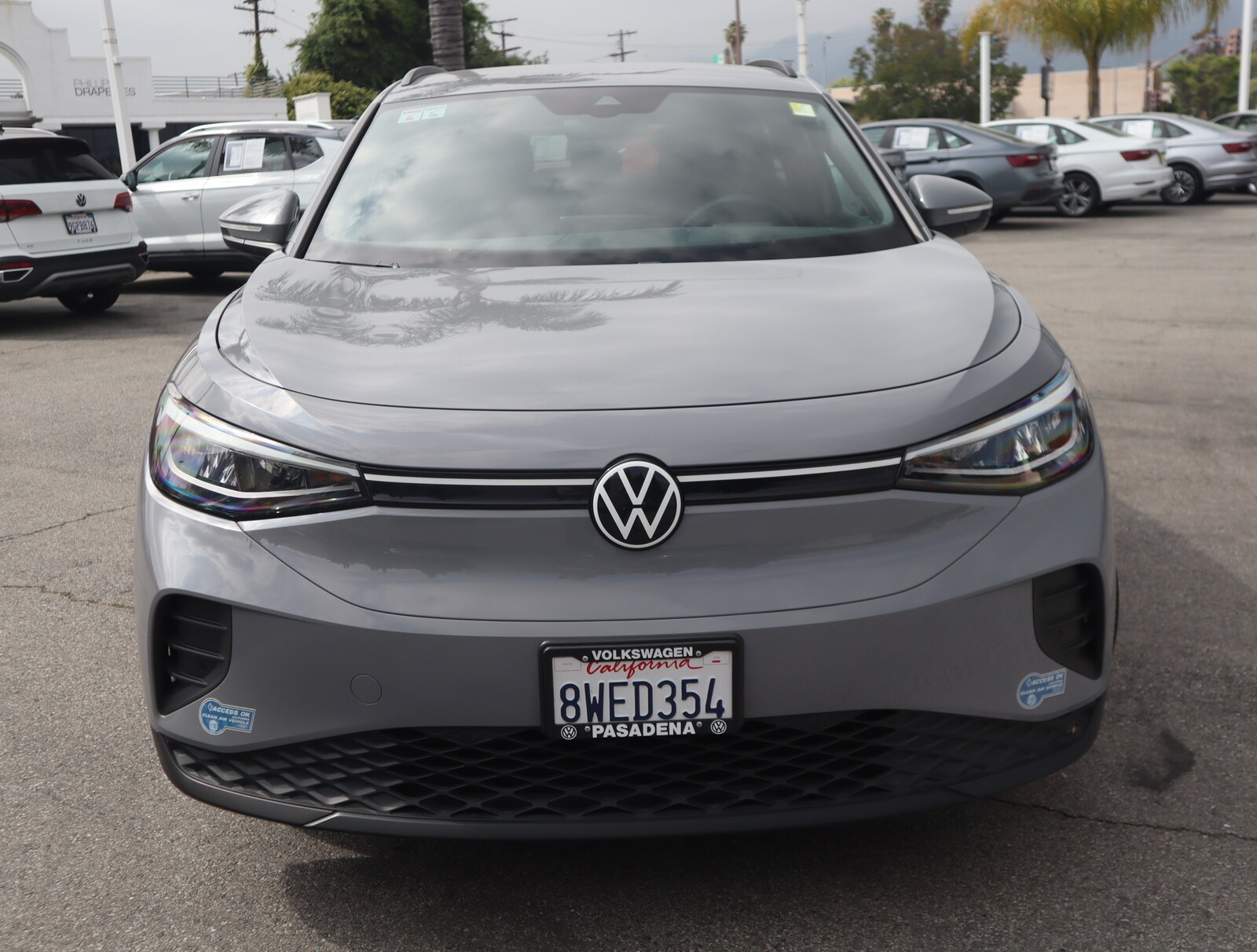 Used 2021 Volkswagen ID.4 PRO with VIN WVGRMPE24MP023692 for sale in Pasadena, CA