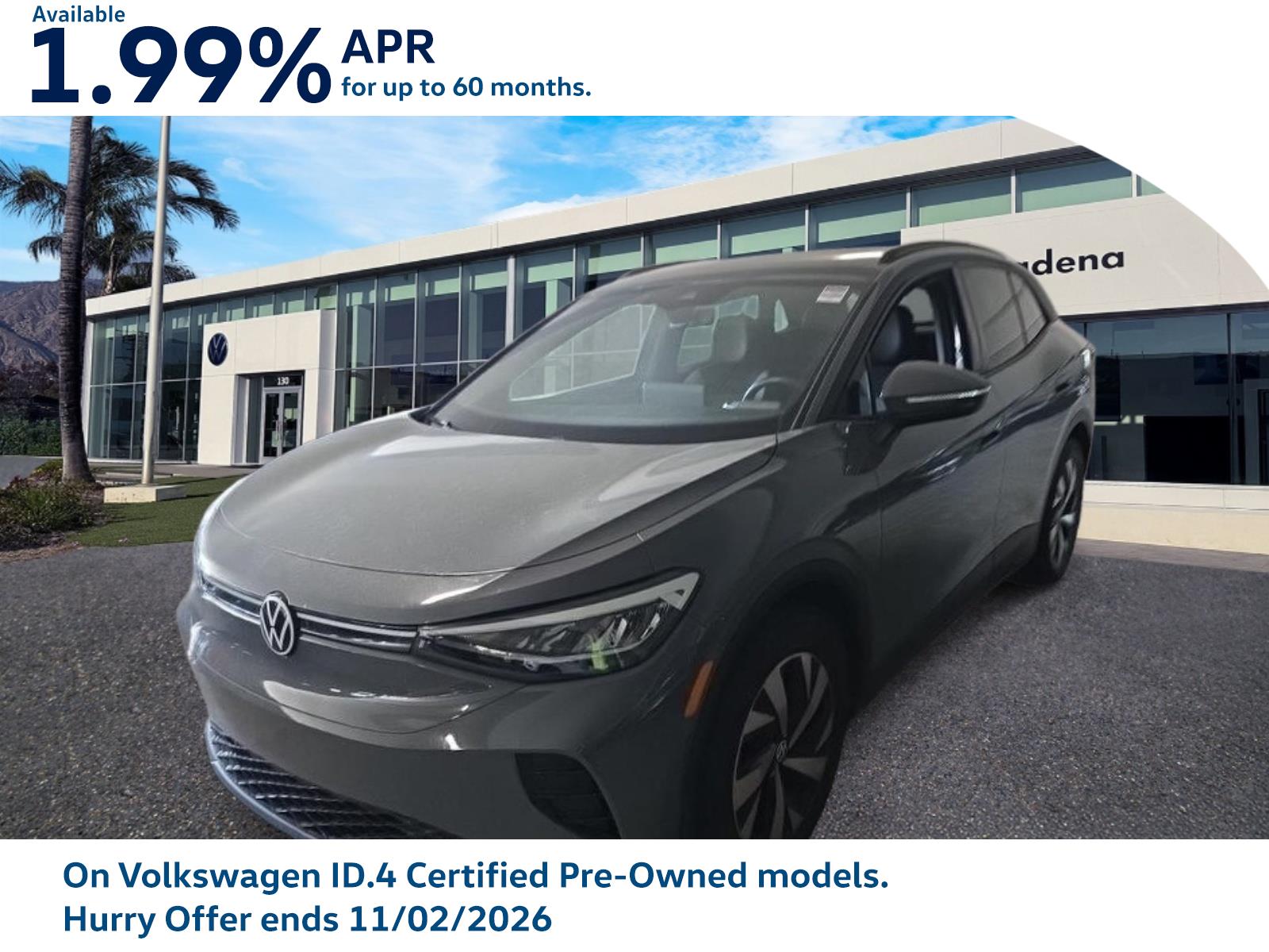 Used 2023 Volkswagen ID.4 PRO with VIN 1V2CMPE84PC028030 for sale in Pasadena, CA