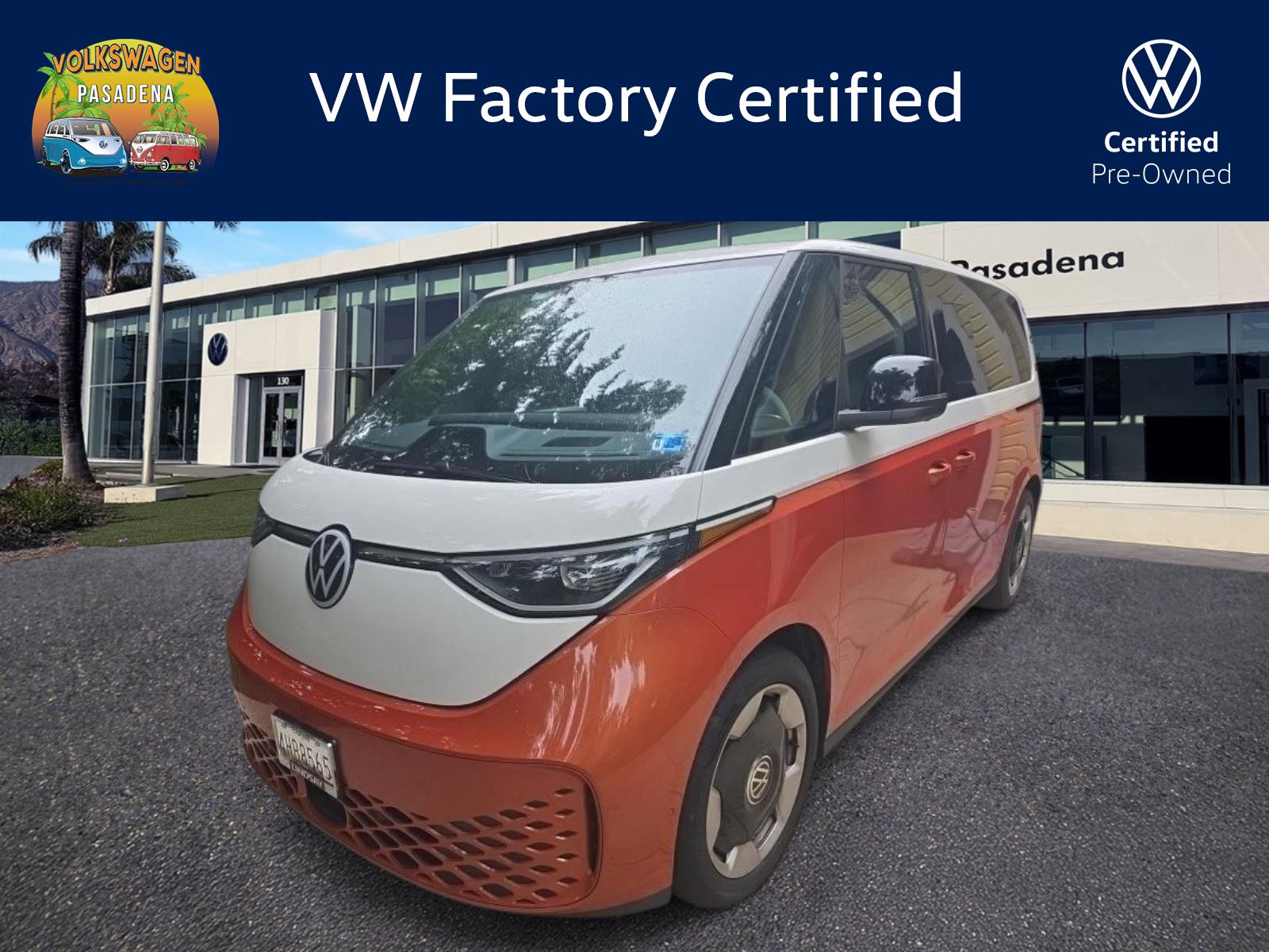 Certified 2025 Volkswagen ID. Buzz PRO S PLus with VIN WVGRWVEB4SH056911 for sale in Pasadena, CA