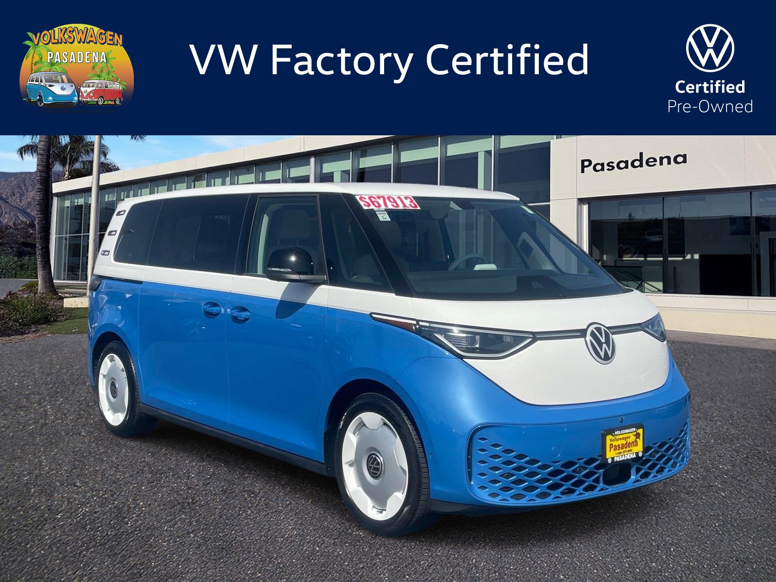 Certified 2025 Volkswagen ID. Buzz 1st Edition with VIN WVG6YVEB4SH048000 for sale in Pasadena, CA