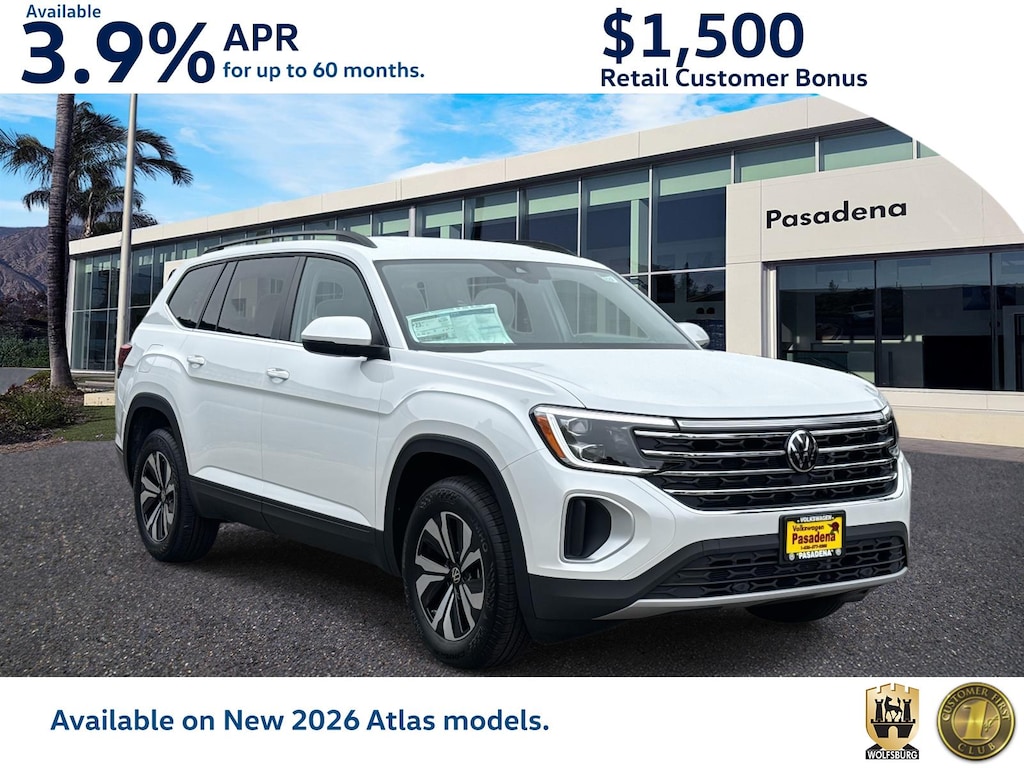 New 2026 Volkswagen Atlas 2.0T SE Sport Utility