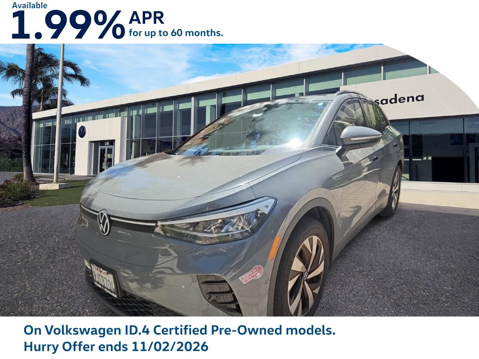 Used 2023 Volkswagen ID.4 PRO with VIN 1V2CMPE85PC034788 for sale in Pasadena, CA