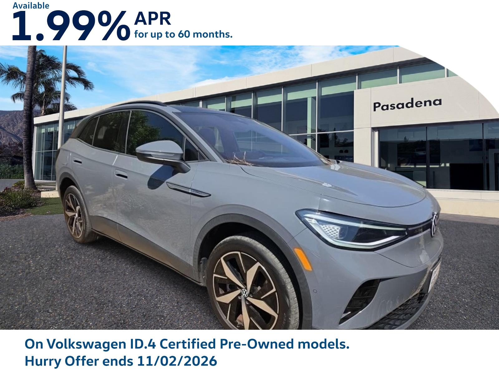 Certified 2023 Volkswagen ID.4 PRO S with VIN 1V2WNPE89PC030706 for sale in Pasadena, CA