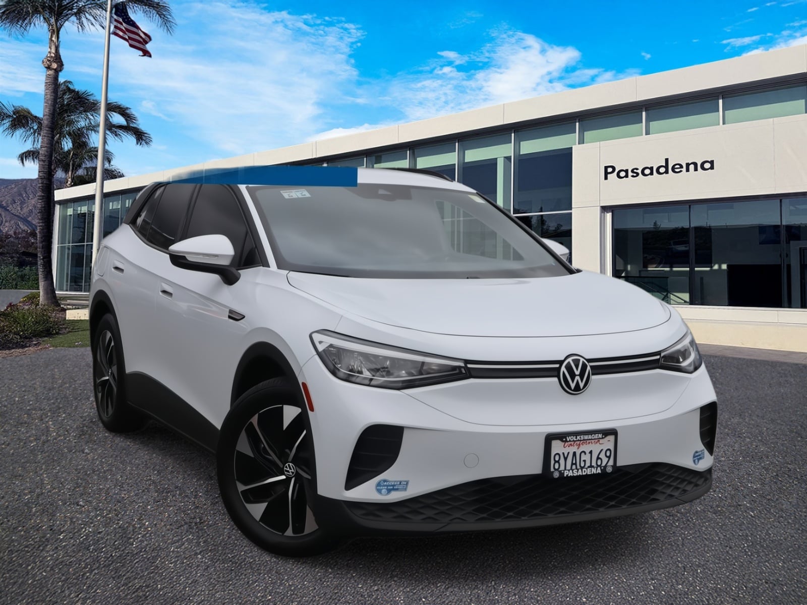 Used 2021 Volkswagen ID.4 PRO with VIN WVGRMPE25MP054675 for sale in Pasadena, CA