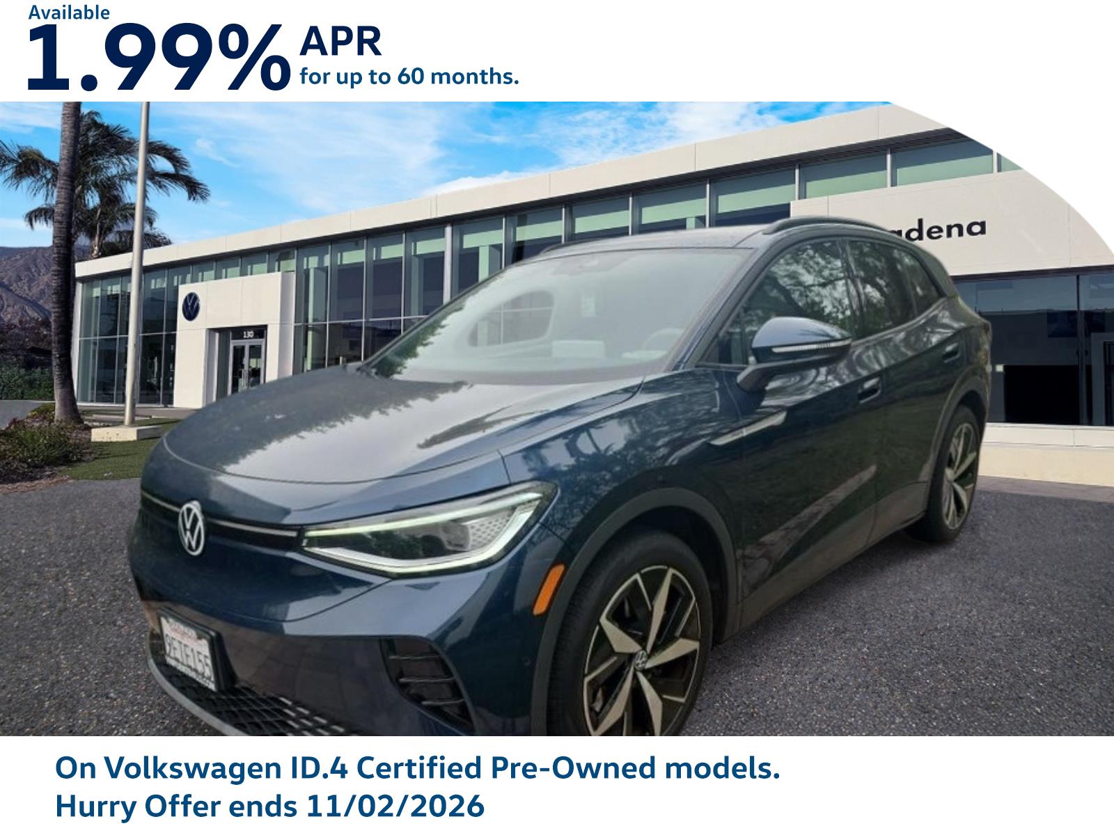 Used 2023 Volkswagen ID.4 PRO S with VIN 1V2FMPE80PC005485 for sale in Pasadena, CA