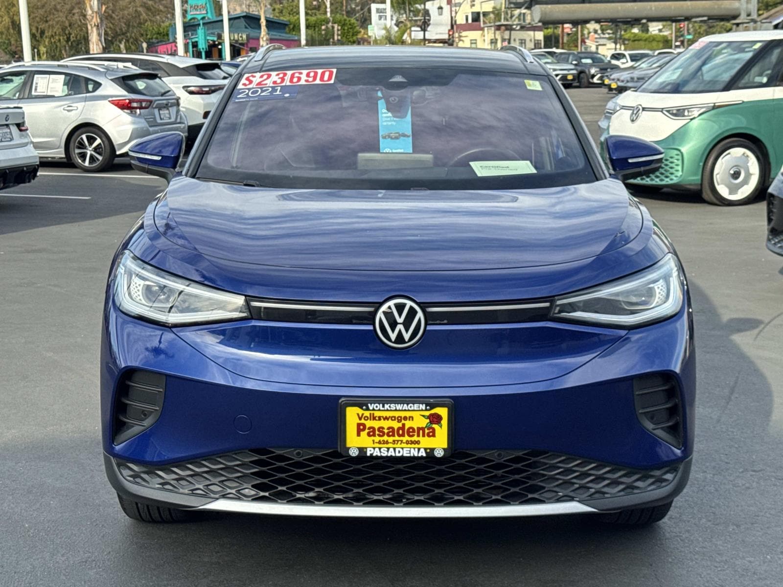 Certified 2021 Volkswagen ID.4 PRO S with VIN WVGUNPE20MP059127 for sale in Pasadena, CA