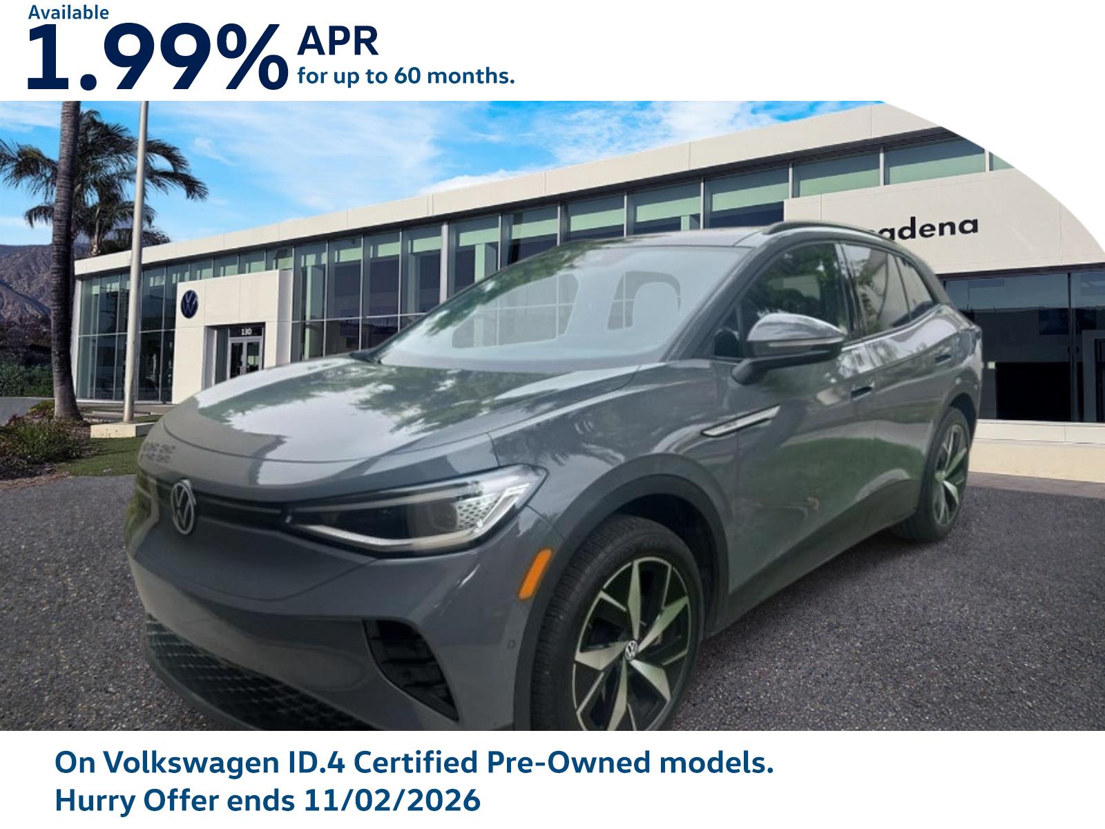 Used 2023 Volkswagen ID.4 PRO S with VIN 1V2VMPE88PC022062 for sale in Pasadena, CA