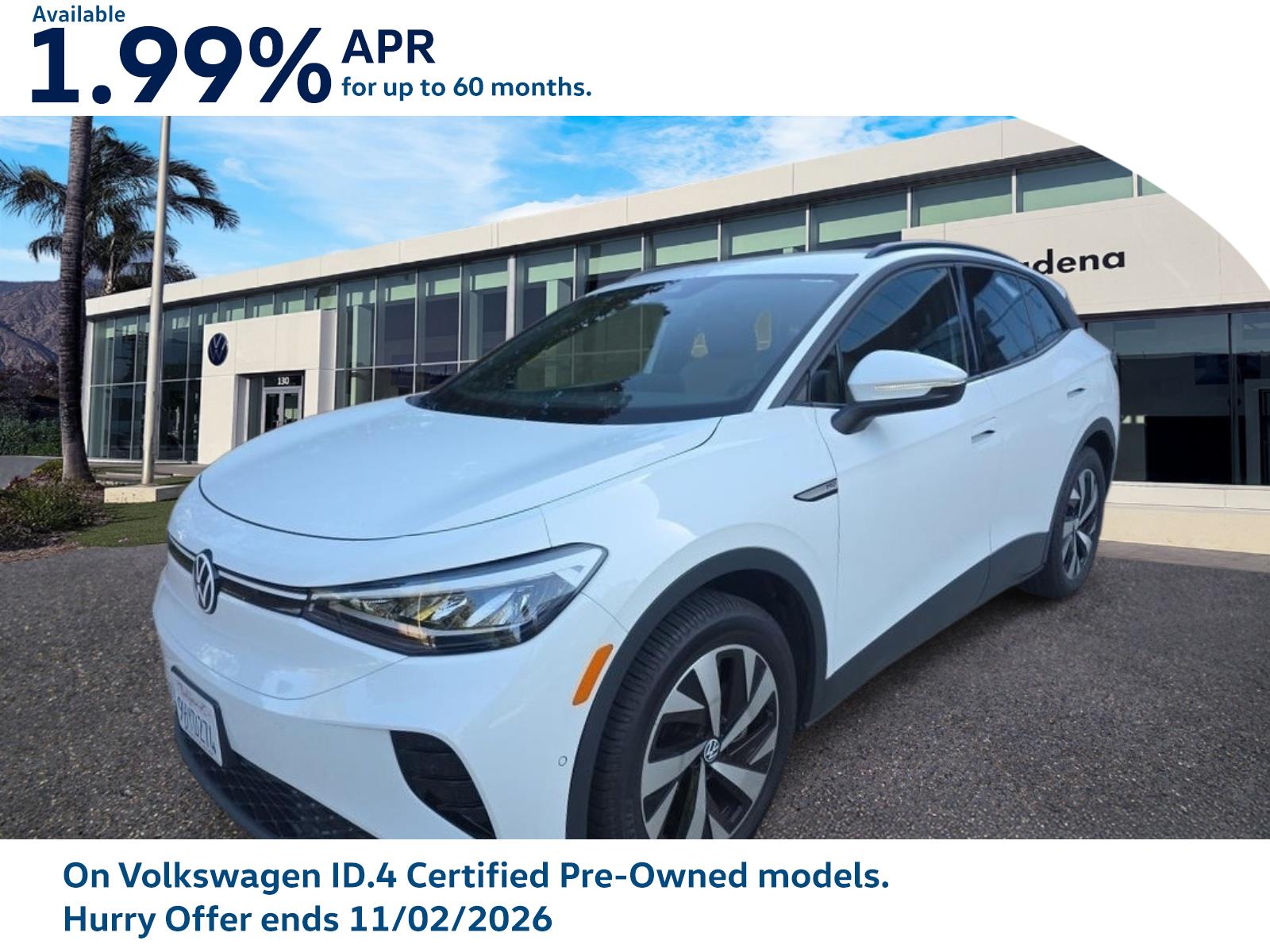 Certified 2023 Volkswagen ID.4 PRO with VIN 1V2CMPE82PC038667 for sale in Pasadena, CA