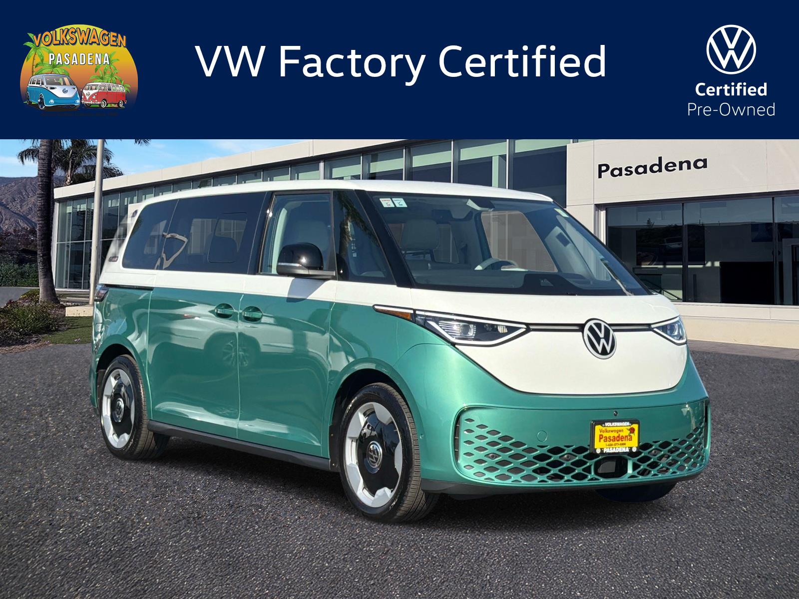 Certified 2025 Volkswagen ID. Buzz PRO S PLus with VIN WVGNYVEB1SH056275 for sale in Pasadena, CA