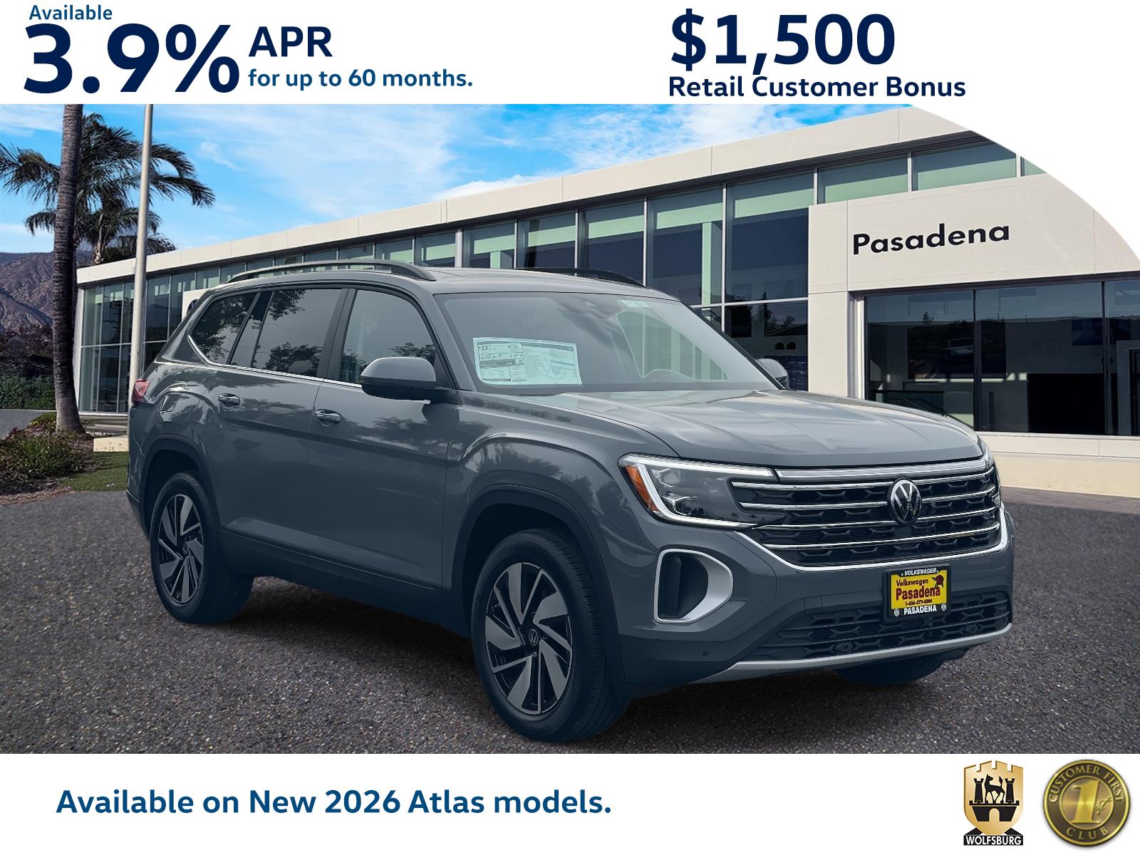 2026 Volkswagen Atlas SE w/Tech's photo