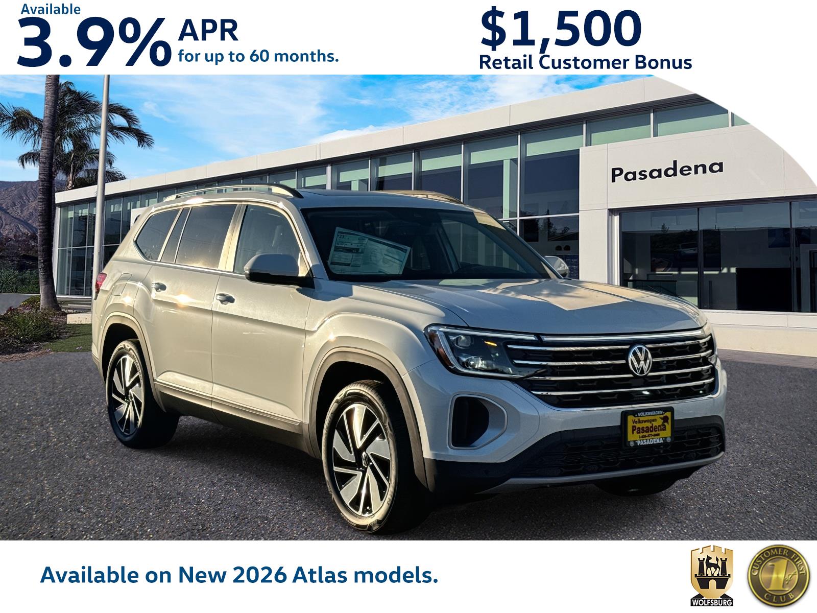 2026 Volkswagen Atlas SE w/Tech's photo