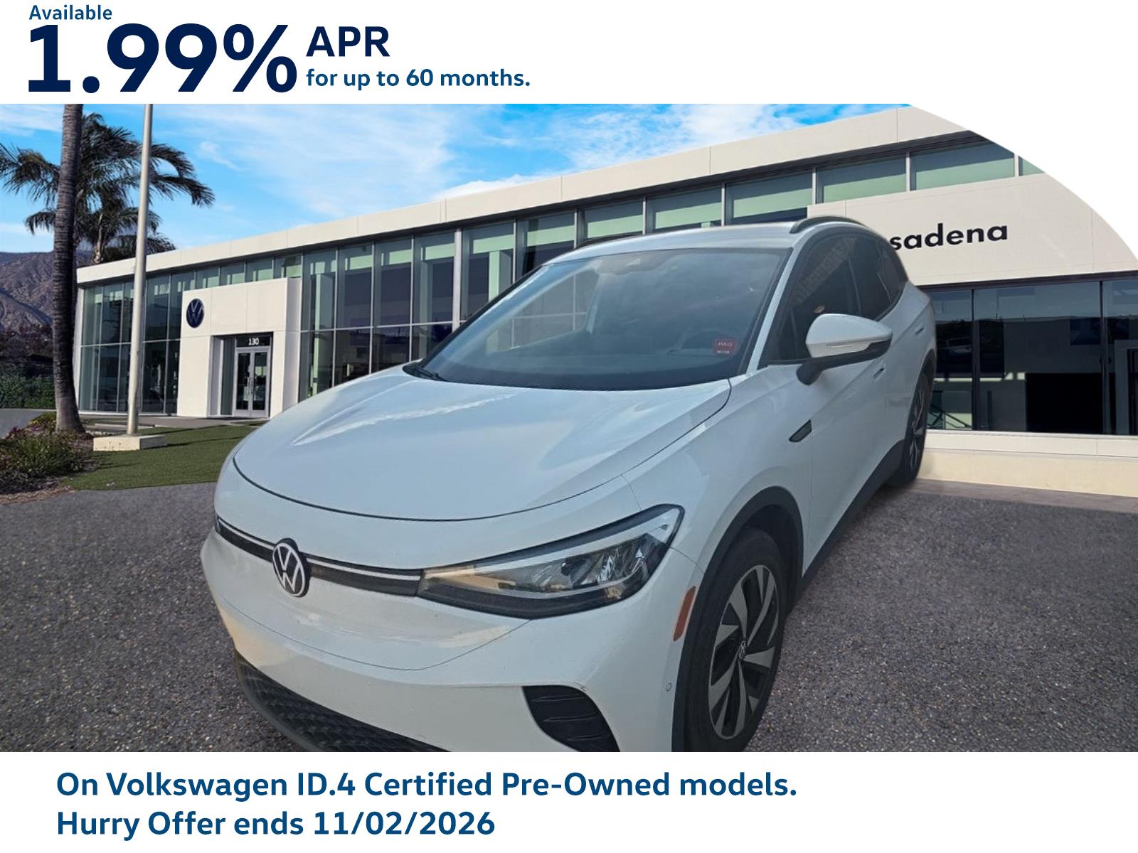 Used 2023 Volkswagen ID.4 PRO with VIN 1V2CMPE88PC028712 for sale in Pasadena, CA