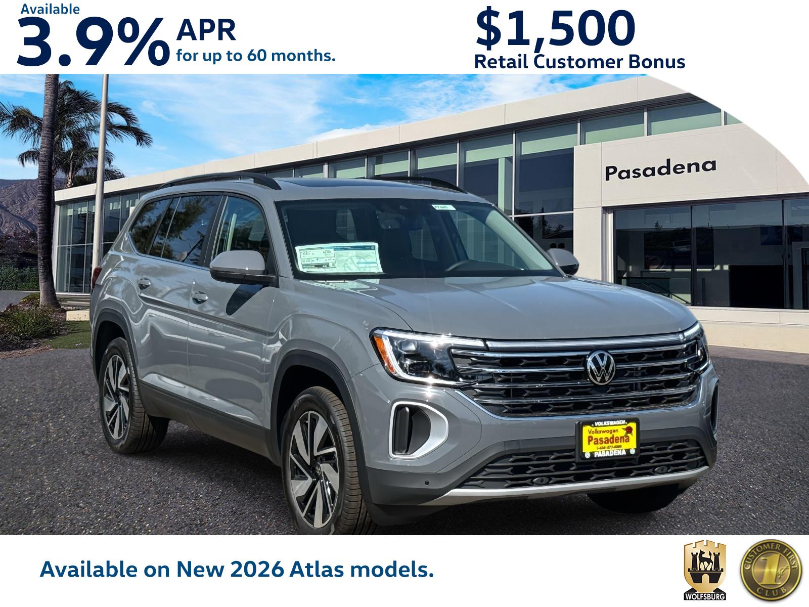 2026 Volkswagen Atlas SE w/Tech's photo