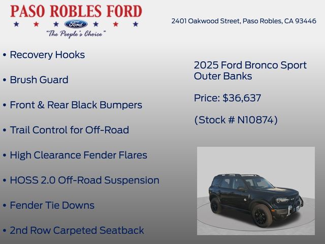 2025 Ford Bronco Sport Outer Banks - Photo 16