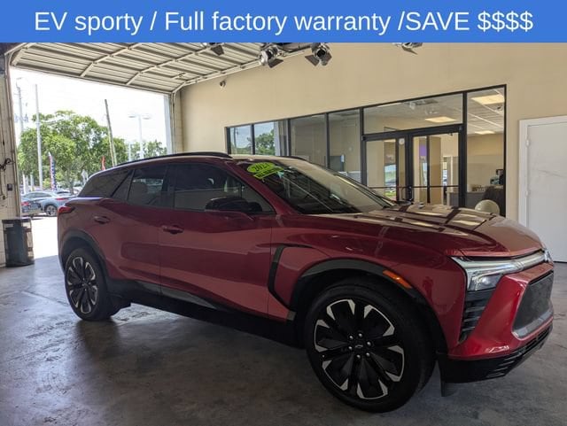 Used 2024 Chevrolet Blazer EV RS with VIN 3GNKDCRJ6RS175781 for sale in Titusville, FL