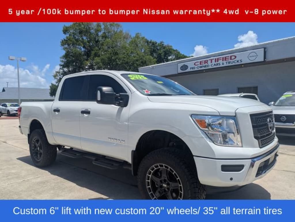 Certified 2024 Nissan Titan SV 4x4 Crew Cab SV