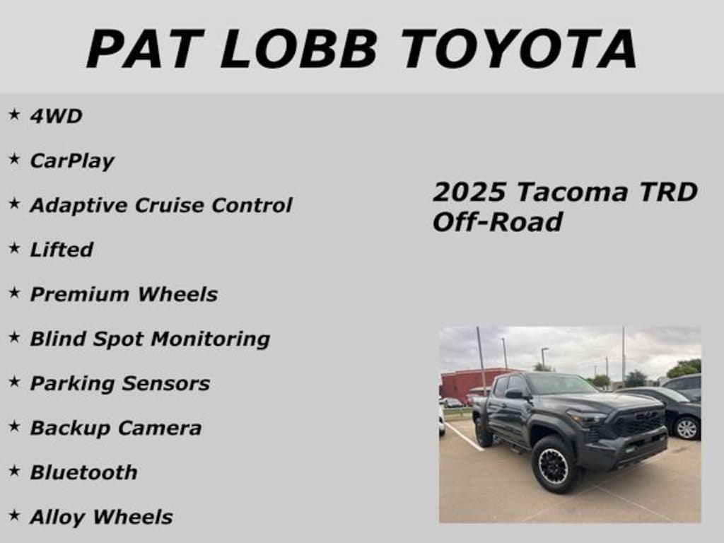 Used 2025 Toyota Tacoma TRD Off-Road Truck Double Cab