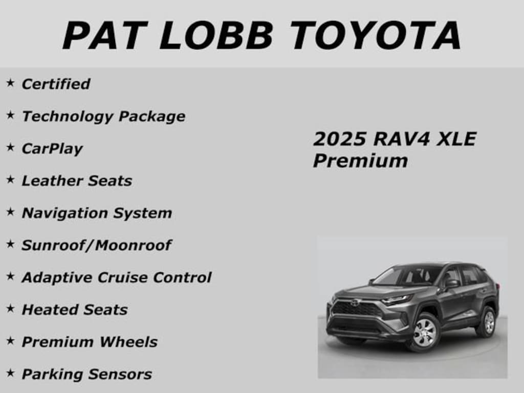 Certified 2025 Toyota RAV4 XLE Premium SUV