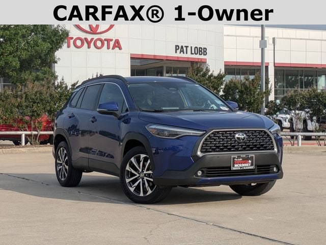 Certified 2024 Toyota Corolla Cross XLE with VIN 7MUEAAAG3RV075327 for sale in Mckinney, TX