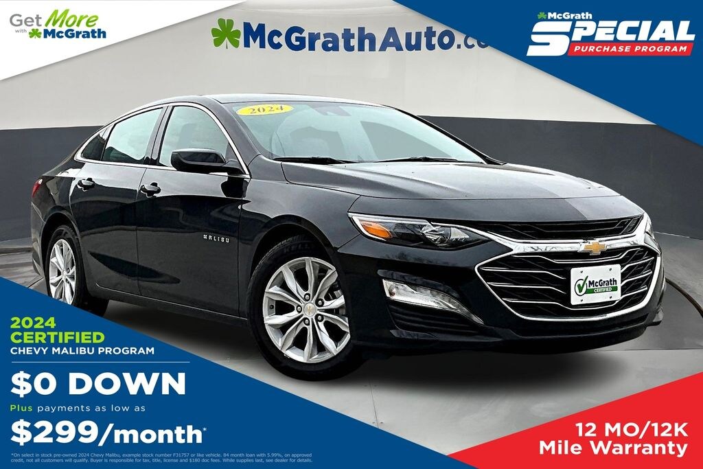 Certified 2024 Chevrolet Malibu LT Sedan