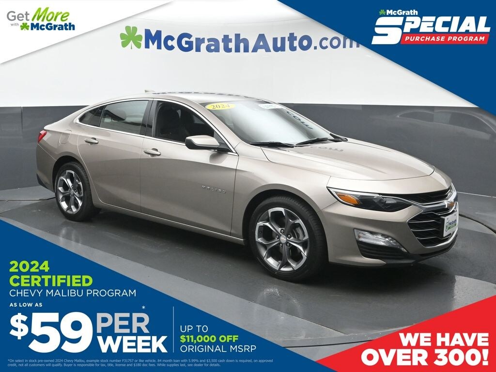 Certified 2024 Chevrolet Malibu LT Sedan