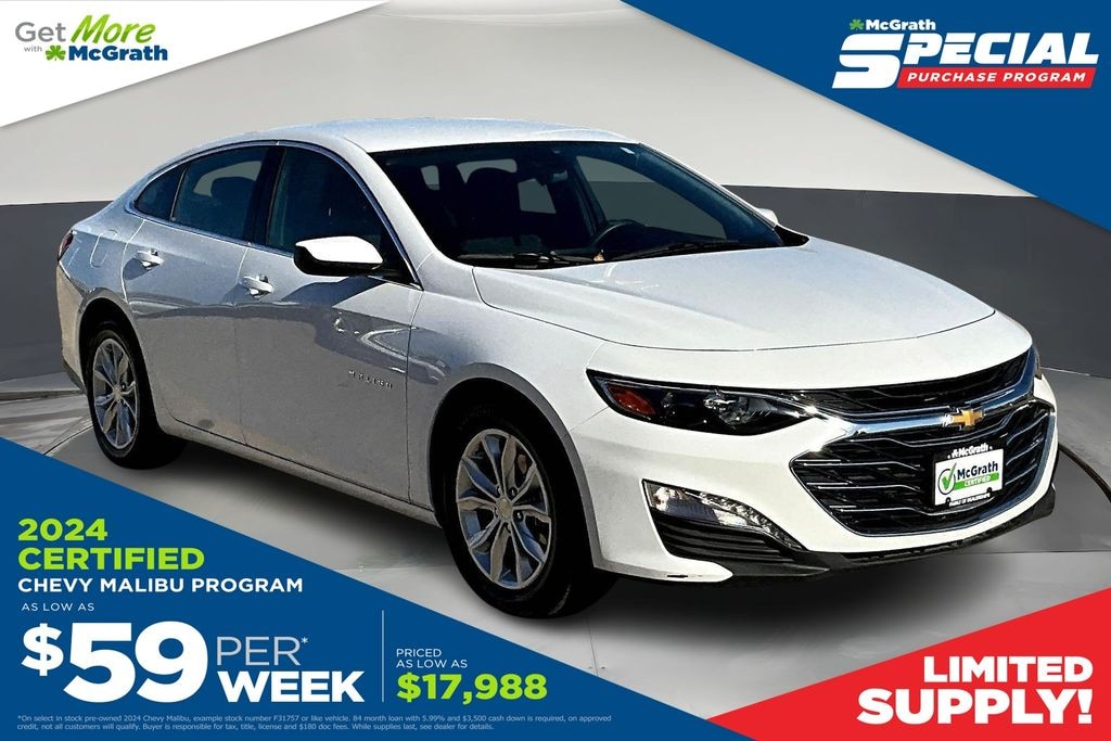 Certified 2024 Chevrolet Malibu LT Sedan