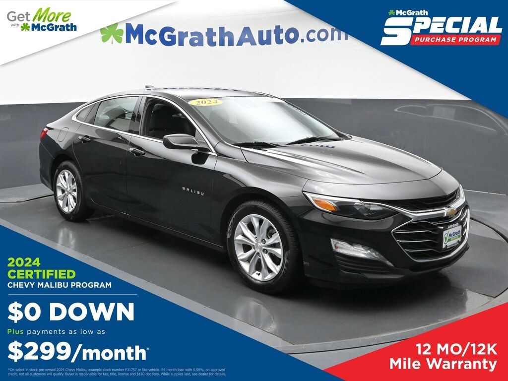 Certified 2024 Chevrolet Malibu LT Sedan