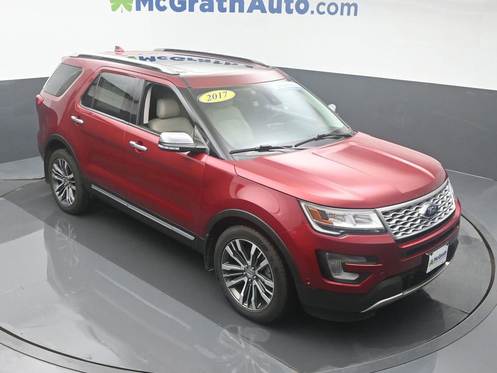 Used 2017 Ford Explorer Platinum with VIN 1FM5K8HT5HGC21122 for sale in Cedar Rapids, IA