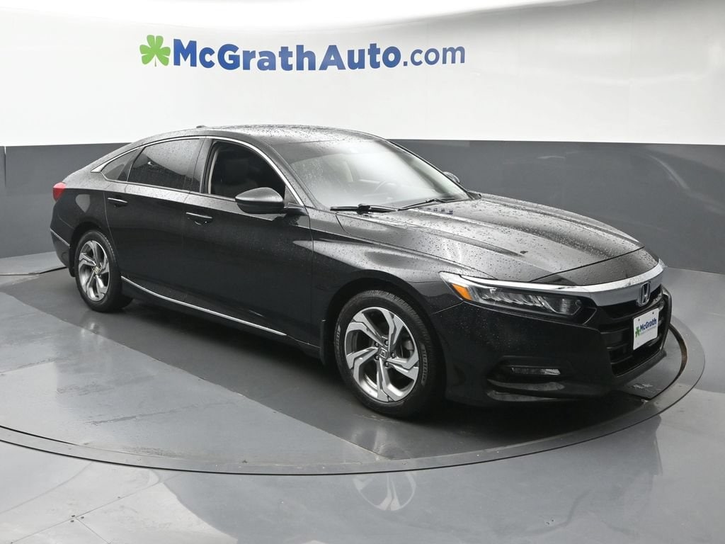 Used 2018 Honda Accord EX-L with VIN 1HGCV1F53JA108262 for sale in Cedar Rapids, IA