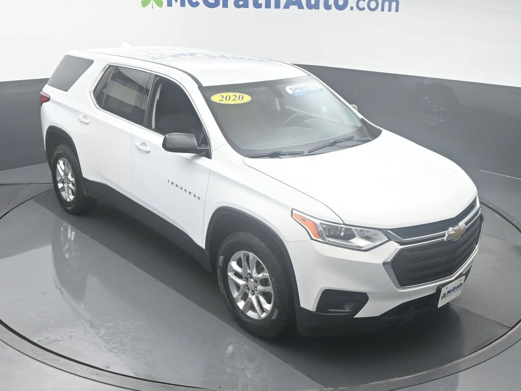 Used 2020 Chevrolet Traverse LS with VIN 1GNERFKW7LJ240460 for sale in Cedar Rapids, IA
