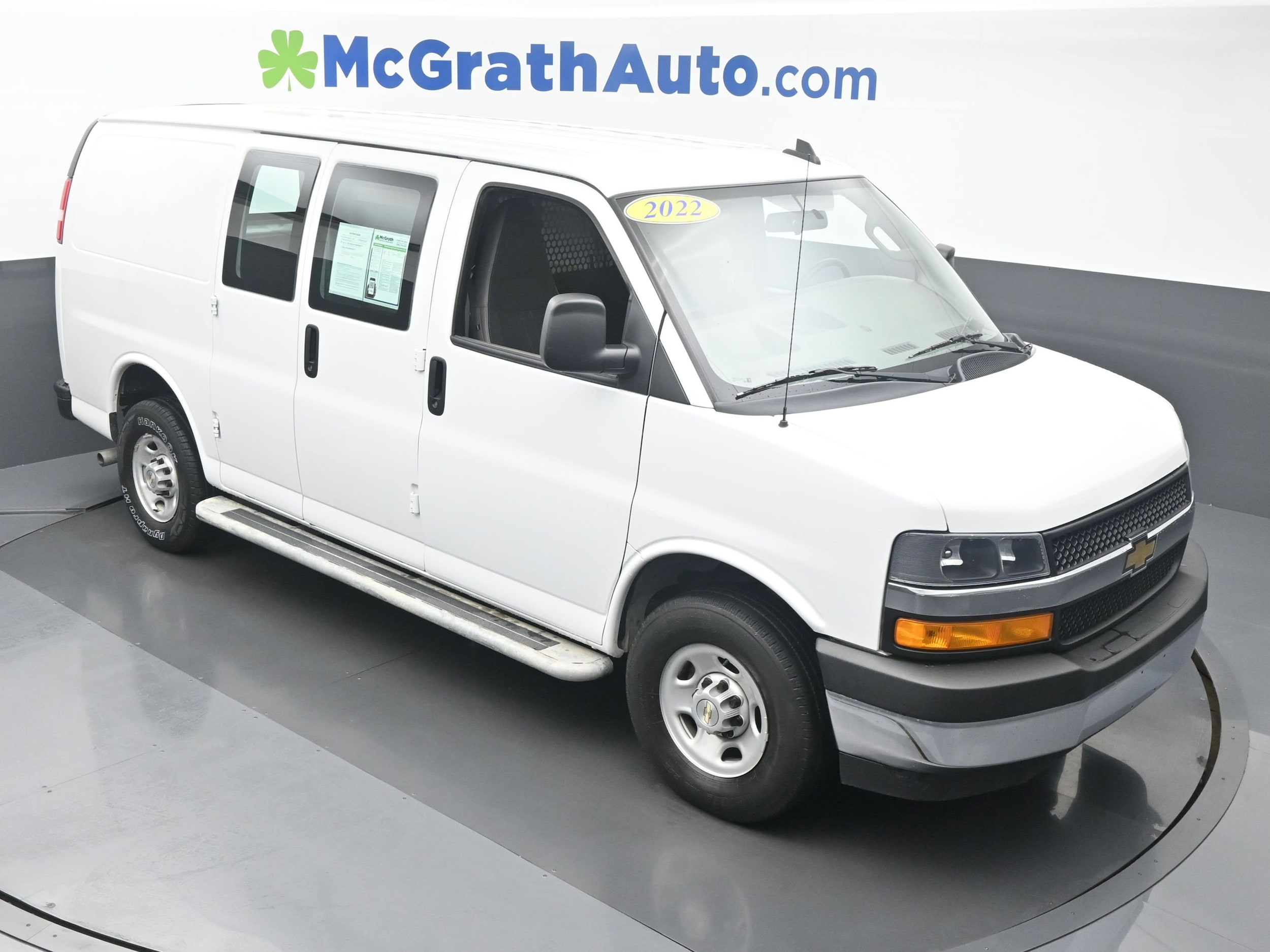 Certified 2022 Chevrolet Express Cargo Work Van with VIN 1GCWGAFP8N1170365 for sale in Cedar Rapids, IA