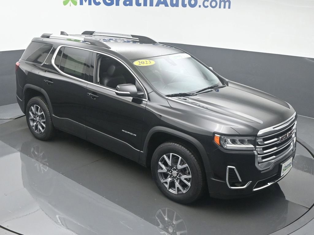 Certified 2023 GMC Acadia SLT with VIN 1GKKNUL44PZ128249 for sale in Cedar Rapids, IA