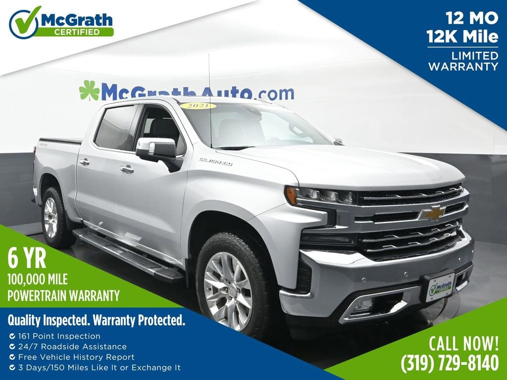 Used 2021 Chevrolet Silverado 1500 LTZ Truck Crew Cab