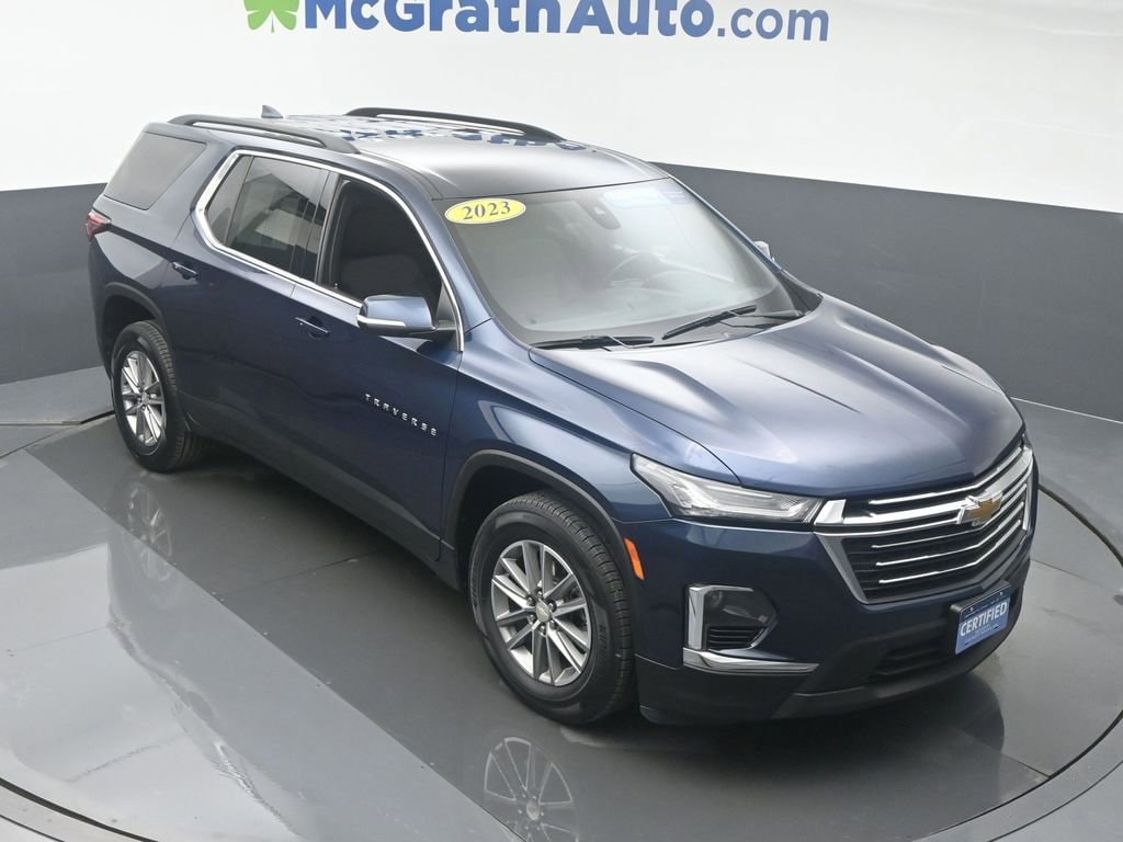 Certified 2023 Chevrolet Traverse 1LT with VIN 1GNEVGKW2PJ147479 for sale in Cedar Rapids, IA