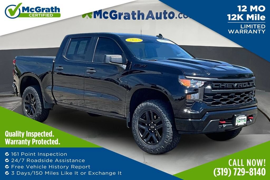 Used 2023 Chevrolet Silverado 1500 Custom Trail Boss Truck Crew Cab
