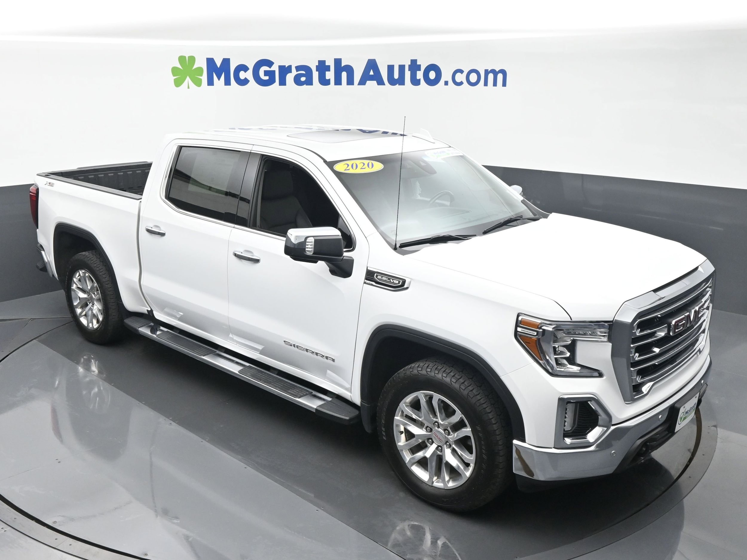 Used 2020 GMC Sierra 1500 SLT with VIN 1GTU9DED3LZ260998 for sale in Cedar Rapids, IA