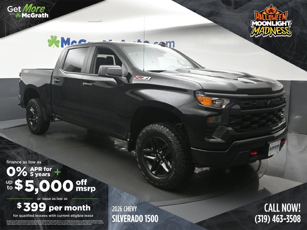 New 2026 Chevrolet Silverado 1500 Custom Trail Boss Truck