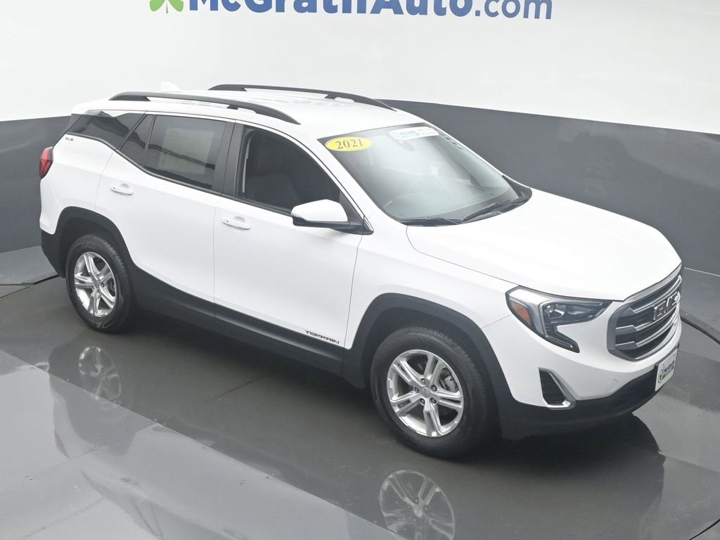 Used 2021 GMC Terrain SLE with VIN 3GKALTEV5ML349220 for sale in Cedar Rapids, IA
