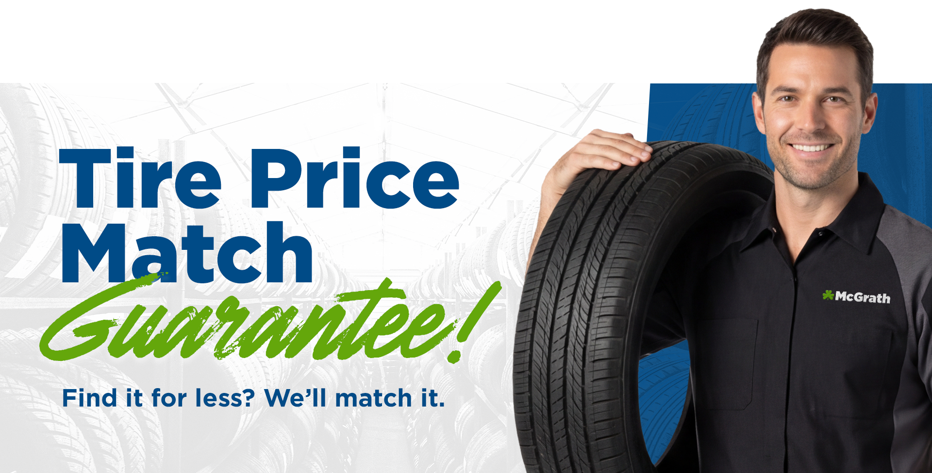 Tire installation and service at McGrath Chevyland in Cedar Rapids, IA
