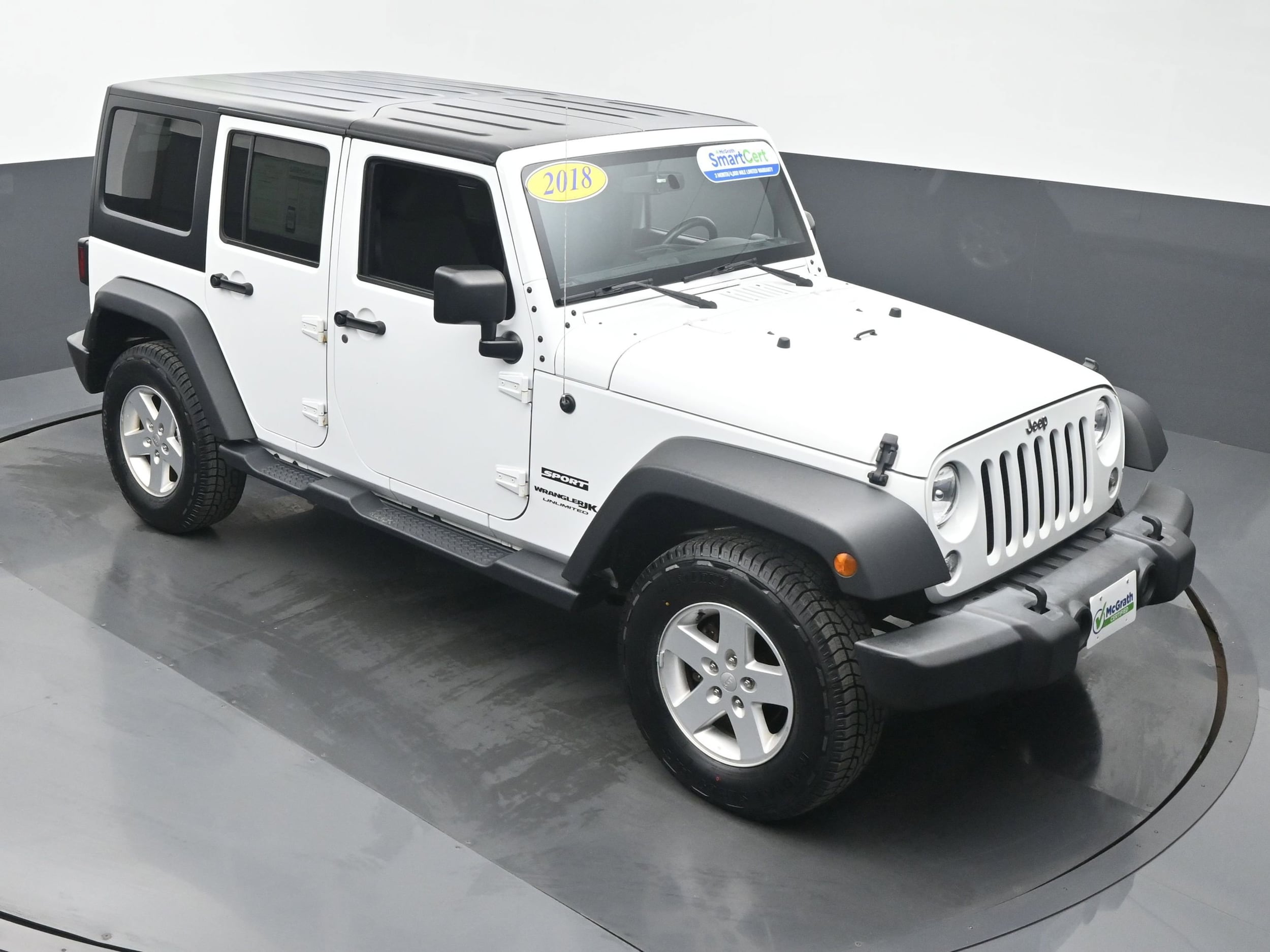 Used 2018 Jeep Wrangler JK Unlimited Sport S with VIN 1C4HJWDG8JL910747 for sale in Cedar Rapids, IA