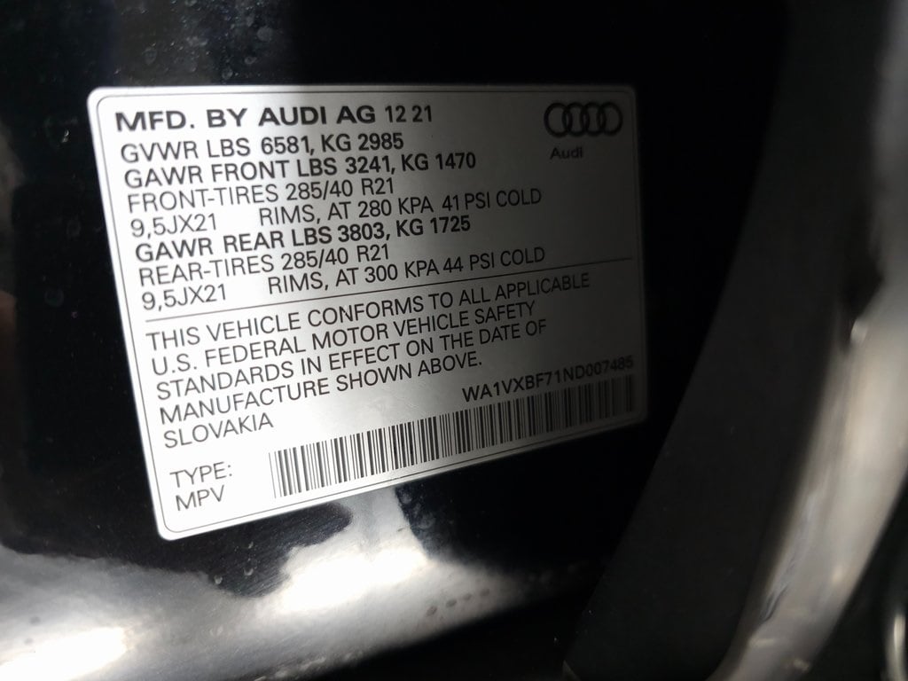 2022 Audi Q7 55 Prestige quattro 36