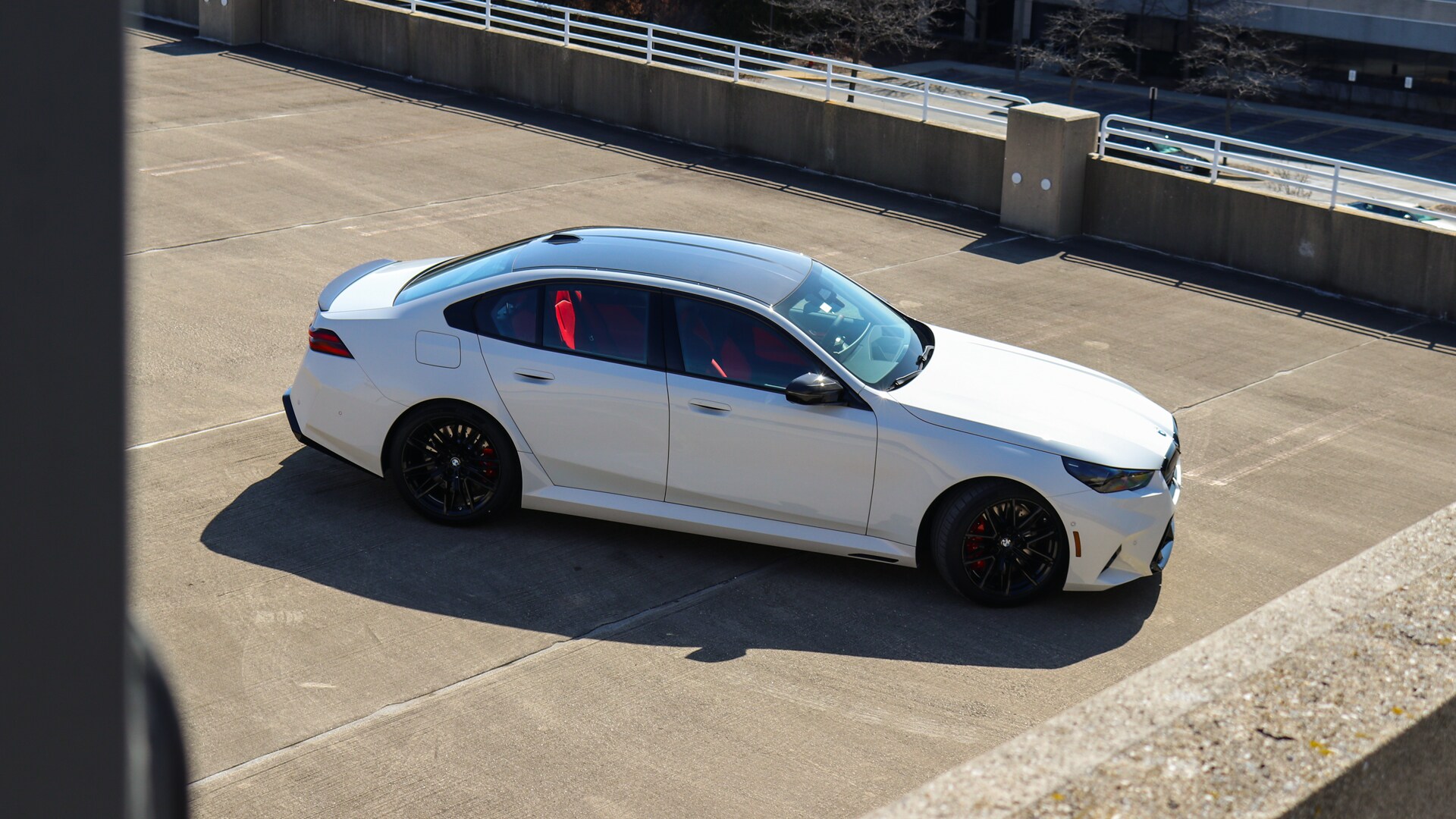 2026 BMW M5 at Patrick BMW, showcasing a high-performance four-door sports sedan with aggressive styling, sleek exterior design, and powerful M TwinPower Turbo V-8 performance.