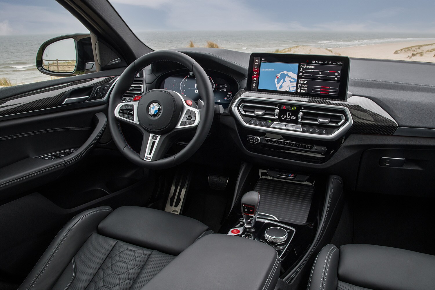 2025 BMW X4 digital display with advanced infotainment and navigation features.