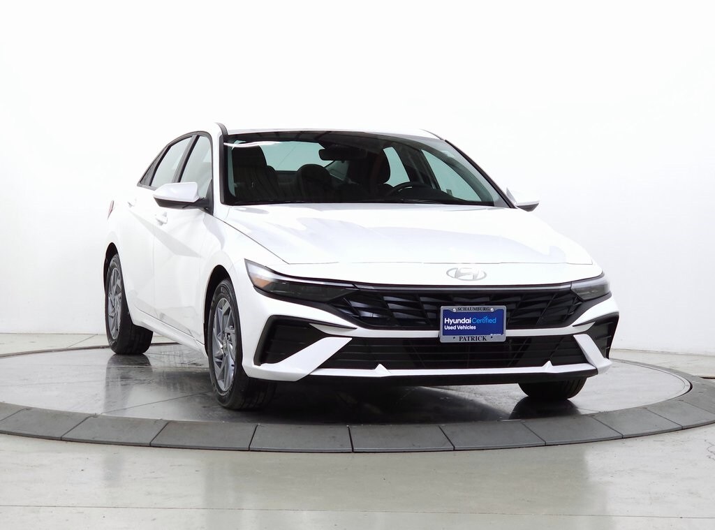 Certified 2025 Hyundai Elantra Hybrid Blue Sedan