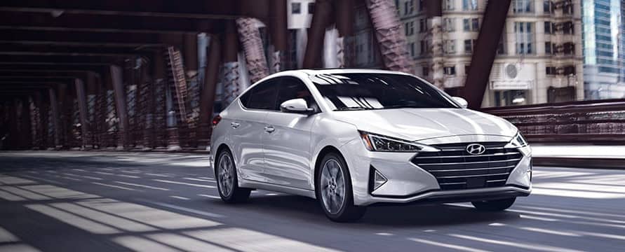 Hyundai Elantra in downtown Chicago