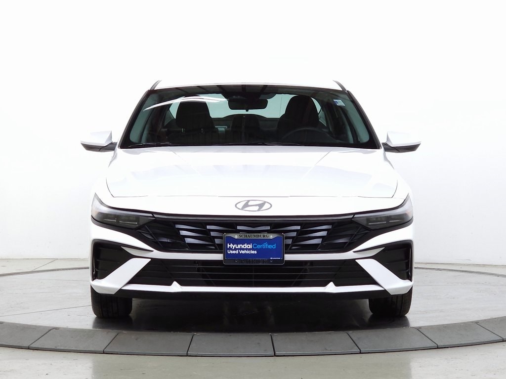 Certified 2025 Hyundai Elantra Hybrid Blue Sedan