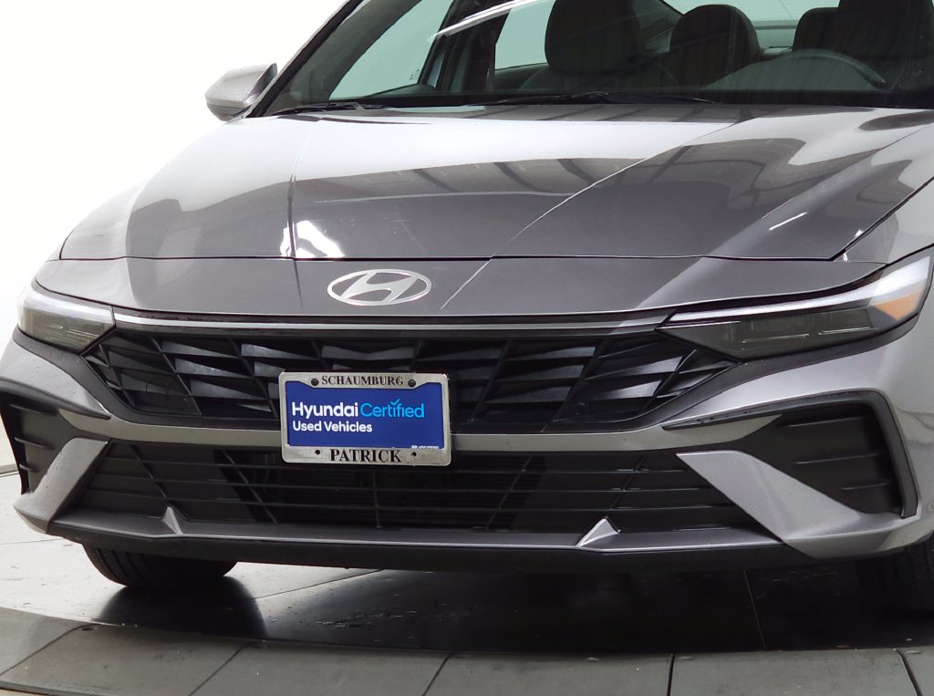 Certified 2025 Hyundai Elantra Hybrid Blue Sedan