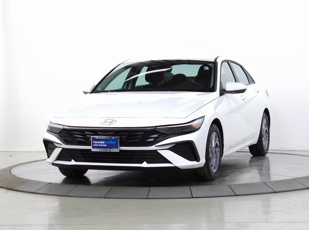 Certified 2025 Hyundai Elantra Hybrid Blue Sedan